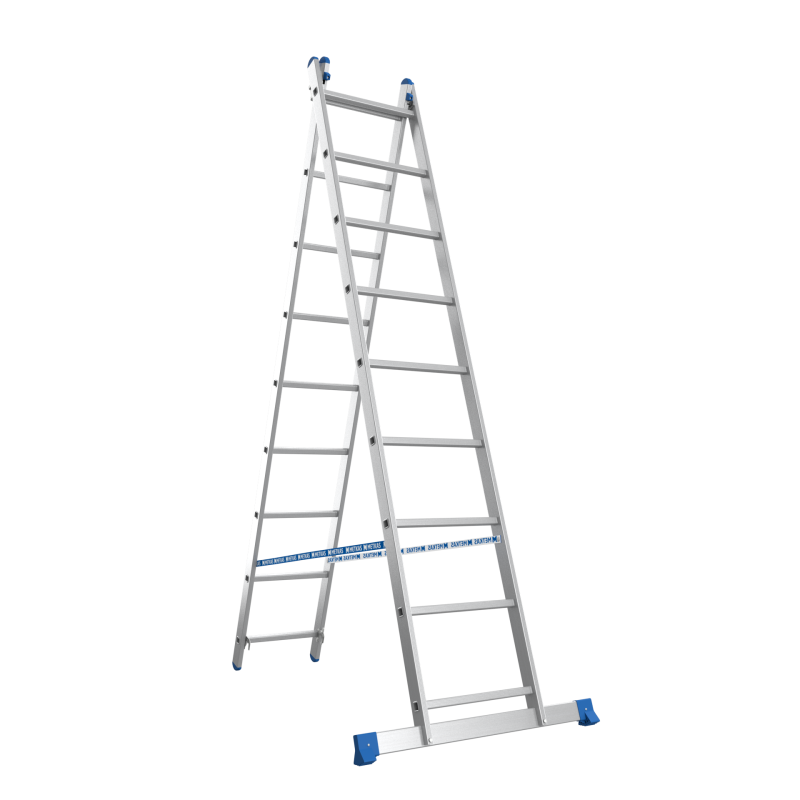 Лестница алюминиевая двухсекционная Меткас 2х9 (3.65 м)