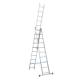 Лестница алюминиевая трехсекционная Меткас 3х10 (5.6 м)