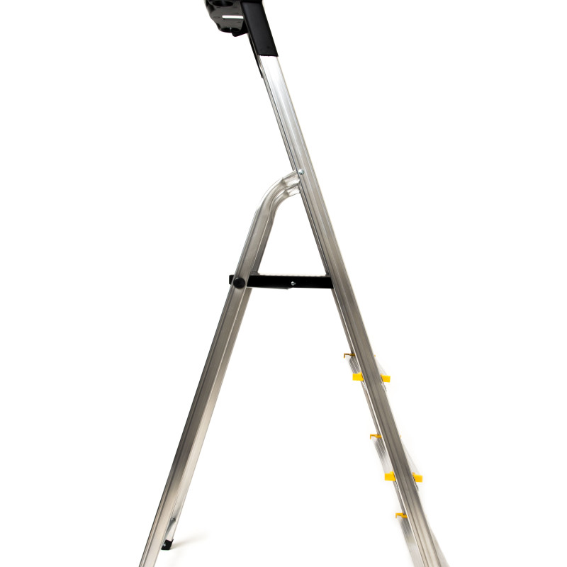 Стремянка алюминиевая Меткас ALDP4-150, односторонняя, 4 ступени, 150 кг, 1.45 м