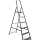 Стремянка стальная Меткас STD6-125, односторонняя, 6 ступеней, 125 кг, 1.97 м