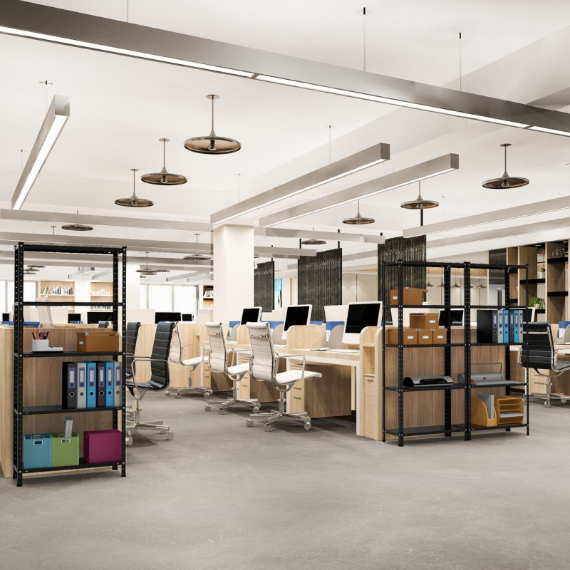 Стеллаж Атлант КС 2000х900х500 Меткас, 150 кг/полку, 5 полок, крашенный, металлический