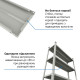 Стеллаж Атлант КС 2000х1000х300 Меткас, 150 кг/полку, 5 полок, крашенный, металлический