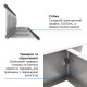 Стеллаж Бюджет ОМ 2400х1200х500 Меткас, 125 кг/полку, 6 полок, МДФ, оцинкованный, металлический