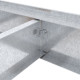 Стеллаж Титан ОД 2160х1200х400 Меткас, 300 кг/полку, 5 полок, ДСП, оцинкованный, металлический