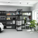 Стеллаж Титан КД 3120х1800х500 Меткас, 300 кг/полку, 5 полок, ДСП, крашенный, металлический