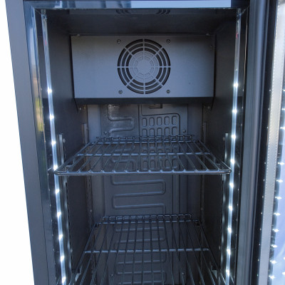 Шафа холодильна для напоїв GoodFood BC160BB2LED чорна-чорна