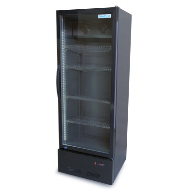 Шафа холодильна для напоїв GoodFood BC360NBB2LED чорна-чорна