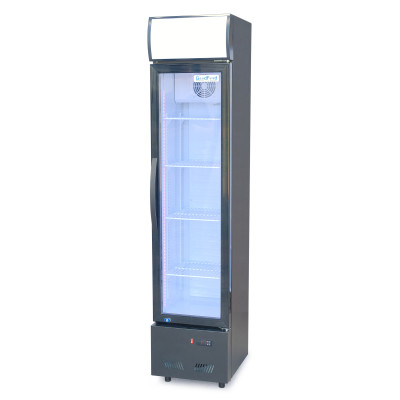 Шафа холодильна для напоїв GoodFood BC160BW2LEDCOL чорна-біла