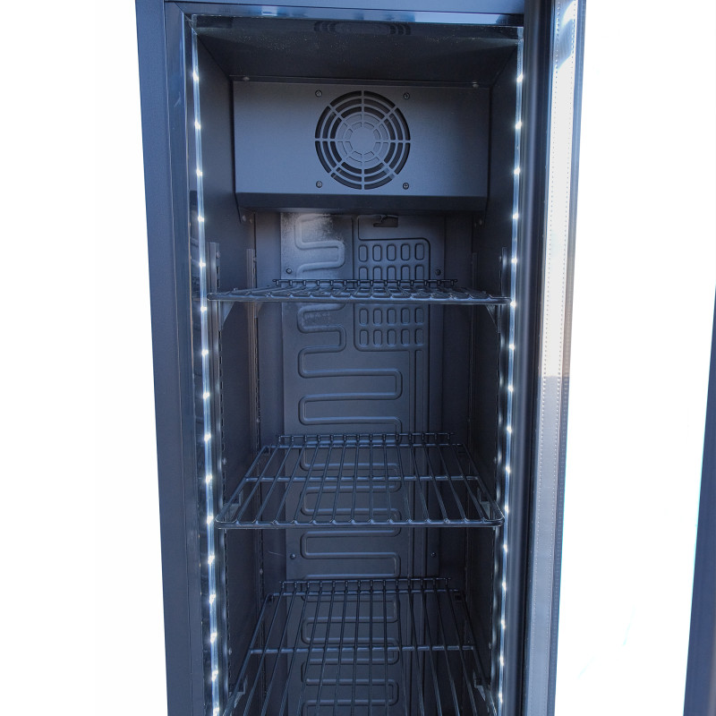 Шафа холодильна для напоїв GoodFood BC160NBB2LED чорна-чорна