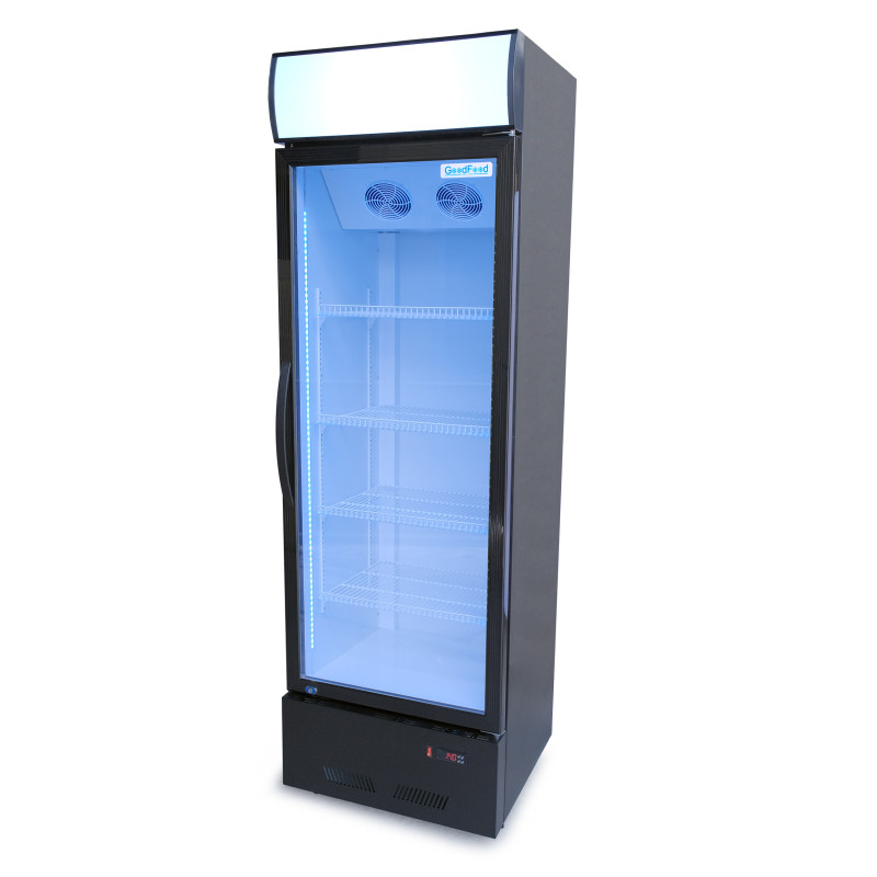 Шафа холодильна для напоїв GoodFood BC360BW2LEDCOL чорна-біла