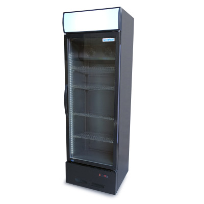 Шафа холодильна для напоїв GoodFood BC360BB2LED чорна-чорна