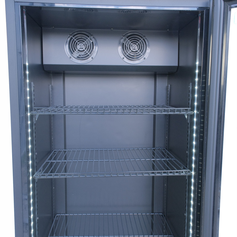 Шафа холодильна для напоїв GoodFood BC360BB2LED чорна-чорна