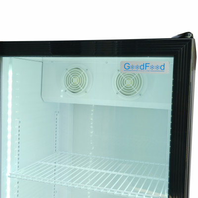 Шафа холодильна для напоїв GoodFood BC360NBW2LED чорна-біла