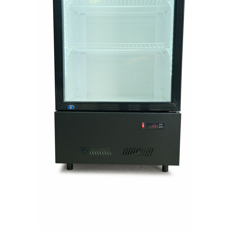 Шафа холодильна для напоїв GoodFood BC360NBW2LED чорна-біла